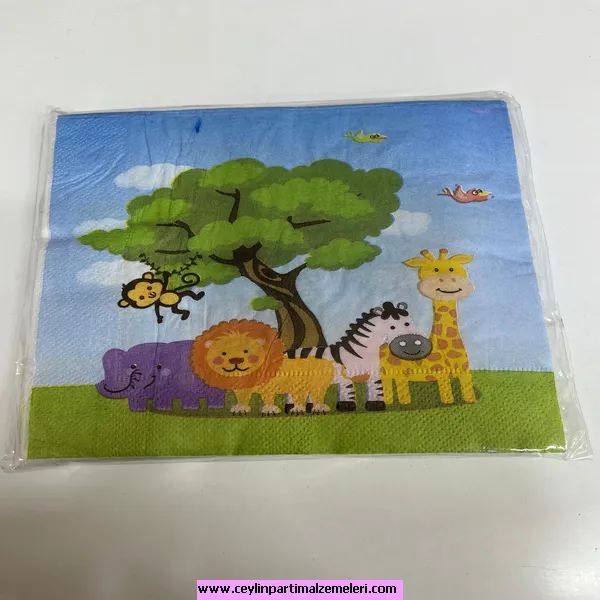 Safari Temalı Peçete